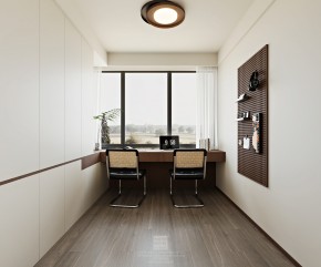 云棲隱山中古風三居室書房裝修效果圖