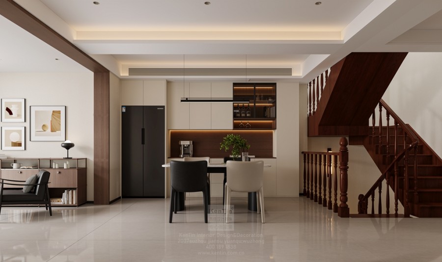 石湖之韻宋氏美學復式餐廳裝修效果圖