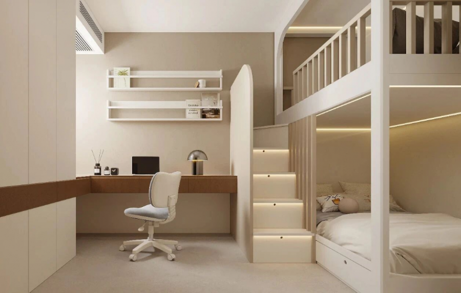 新中式三居室兒童房裝修效果圖