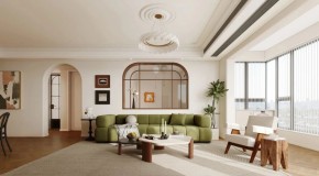 法式三居室客廳裝修效果圖