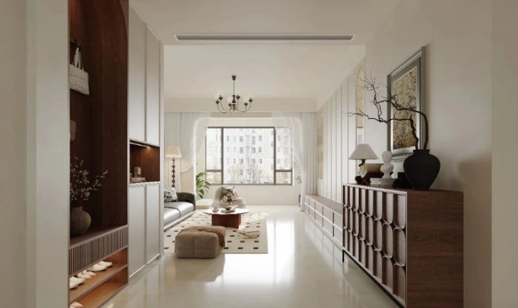 現(xiàn)代簡(jiǎn)約三居室玄關(guān)裝修效果圖