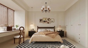 現代簡約三居室臥室裝修效果圖