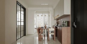 現代簡約三居室餐廳裝修效果圖