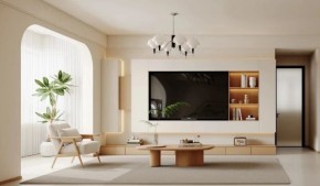 原木風兩居室客廳裝修效果圖