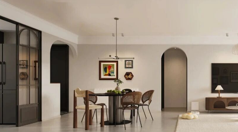 現代法式三居室餐廳裝修效果圖