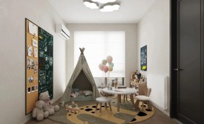 現代法式三居室兒童房裝修效果圖