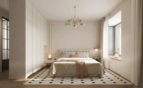 現代法式三居室臥室裝修效果圖