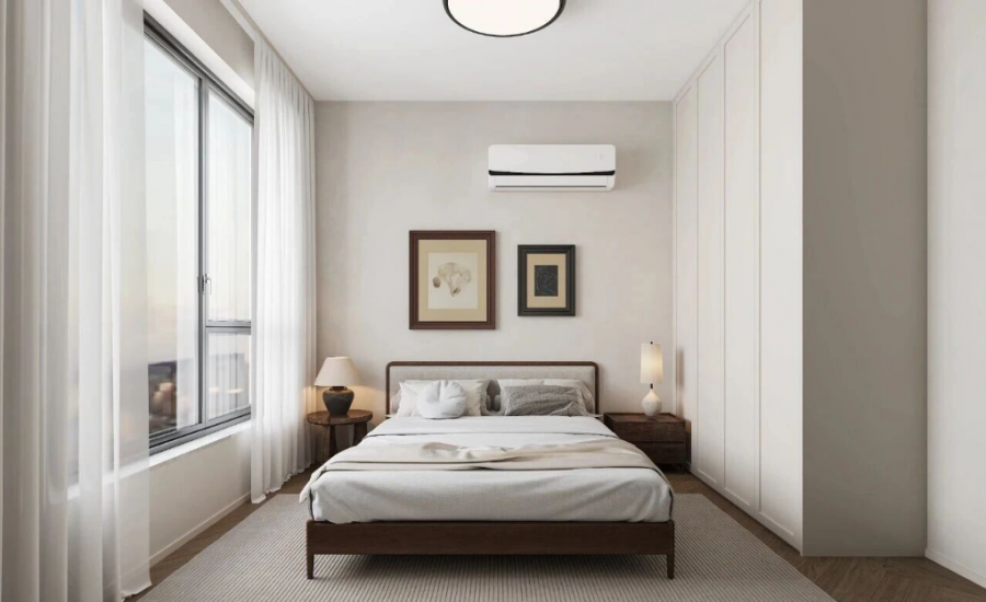 現代法式三居室臥室裝修效果圖