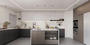 現代簡約三居室廚房裝修效果圖