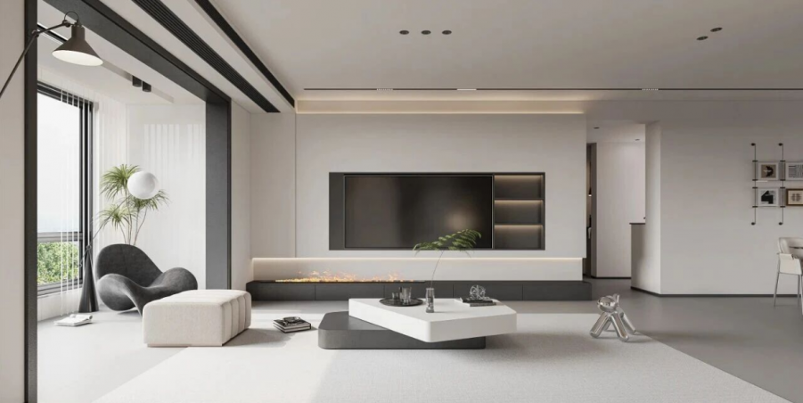 現代簡約三居室裝修效果圖