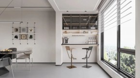 現代簡約三居室陽臺裝修效果圖