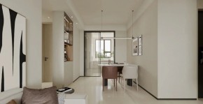 現(xiàn)代簡(jiǎn)約三居室餐廳裝修效果圖