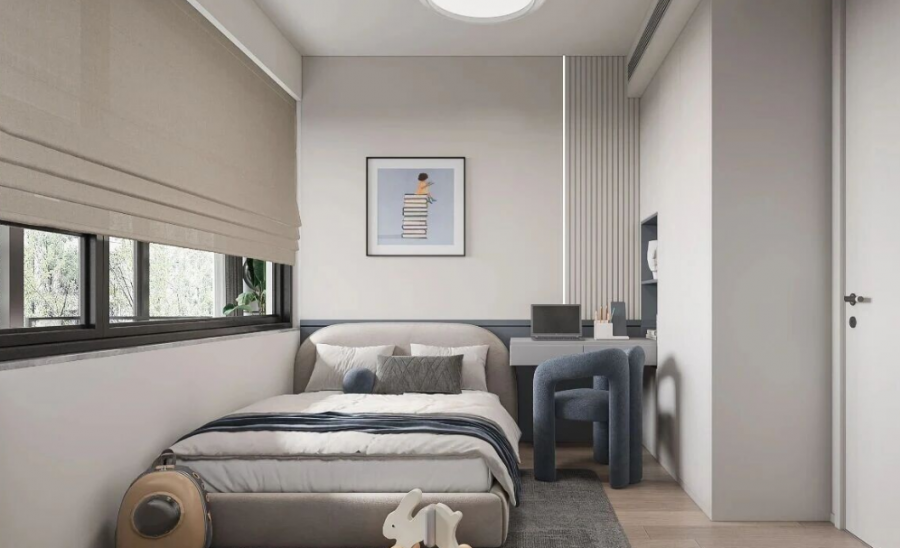 現(xiàn)代簡約復(fù)式別墅兒童房裝修效果圖