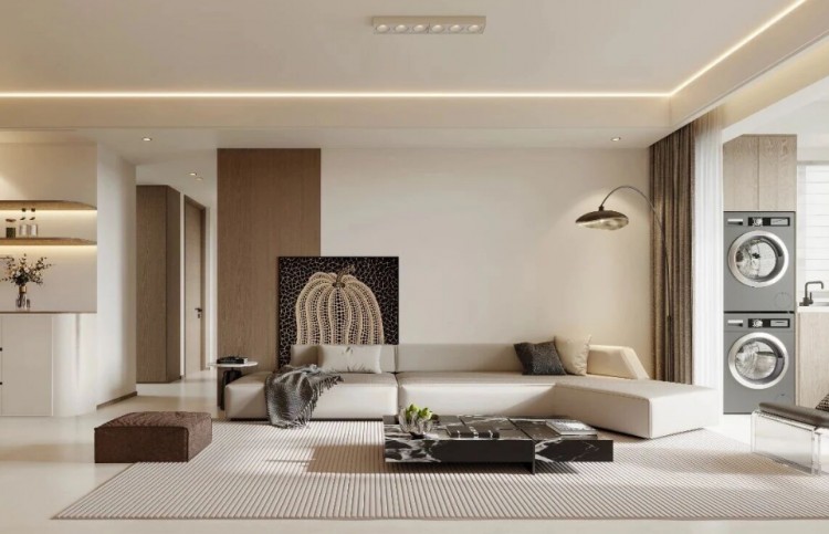 現(xiàn)代簡(jiǎn)約三居室裝修效果圖