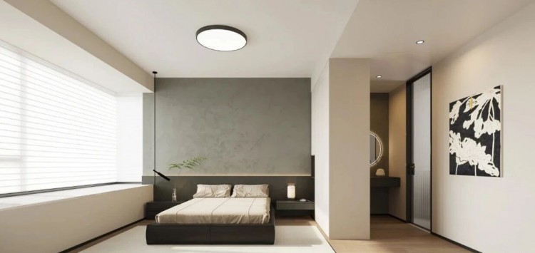 現代簡約三居室臥室裝修效果圖