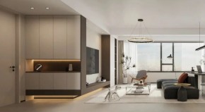 現(xiàn)代簡約三居室玄關(guān)裝修效果圖