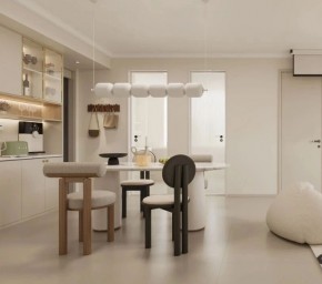 現代簡約兩居室餐廳裝修效果圖