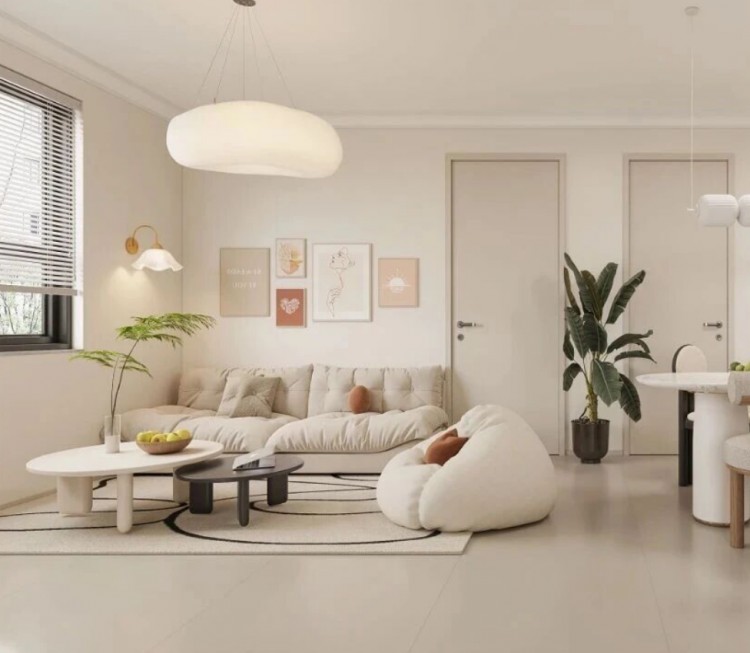 現代簡約兩居室裝修效果圖