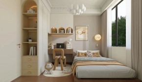 法式復古三居室兒童房裝修效果圖