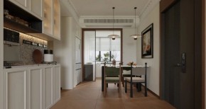 法式復古三居室餐廳裝修效果圖