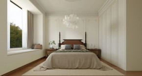 法式復古三居室臥室裝修效果圖