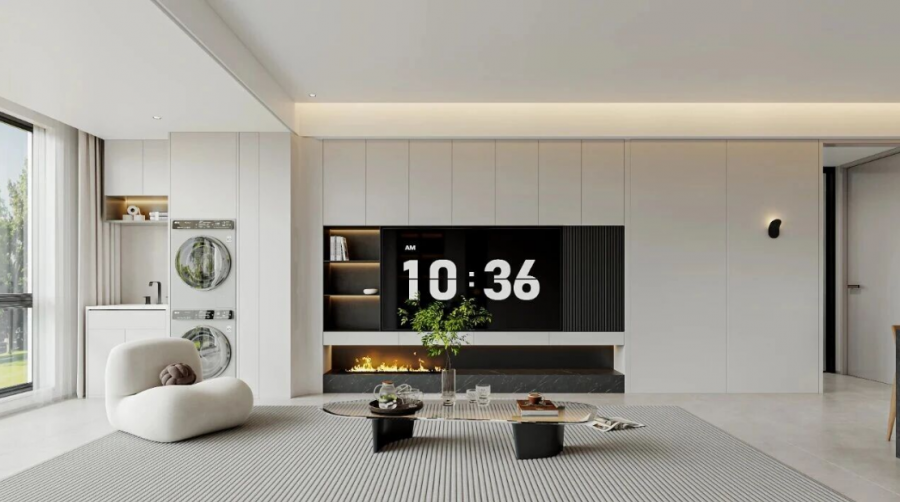 現代簡約三居室裝修效果圖