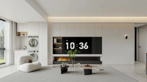 現代簡約三居室客廳裝修效果圖