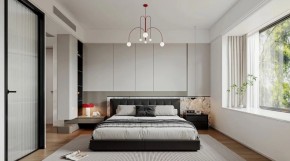 現代簡約三居室臥室裝修效果圖