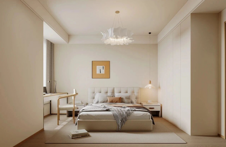 現代簡約三居室臥室裝修效果圖