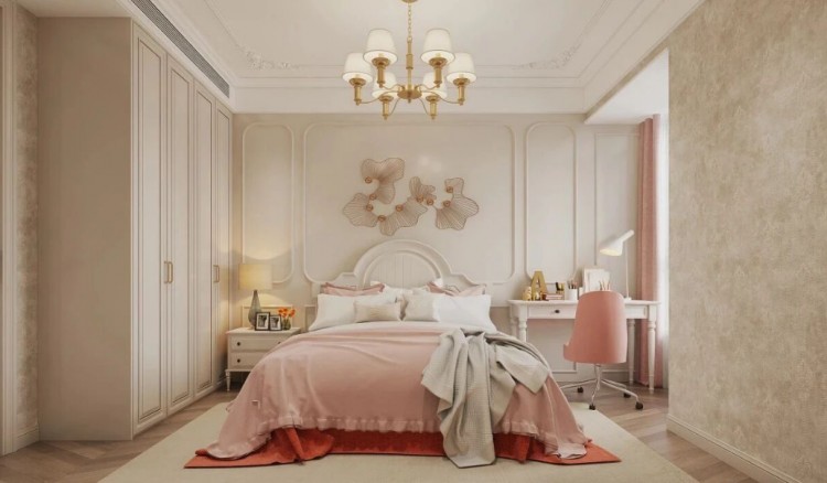 美式三居室臥室裝修效果圖