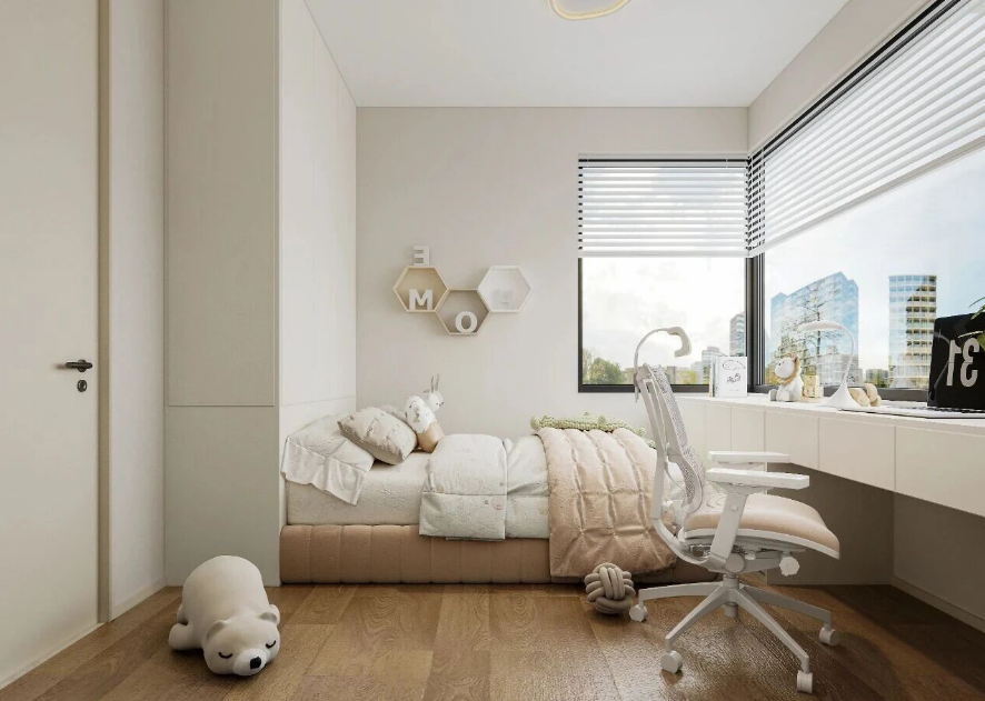 現代簡約三居室兒童房裝修效果圖