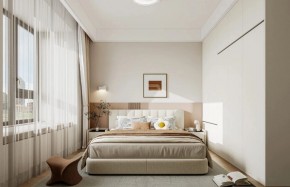現代簡約三居室臥室裝修效果圖