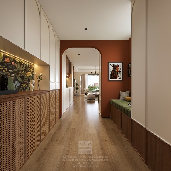 保利云上流光三居室玄關(guān)裝修效果圖