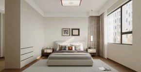 現代簡約三居室臥室裝修效果圖