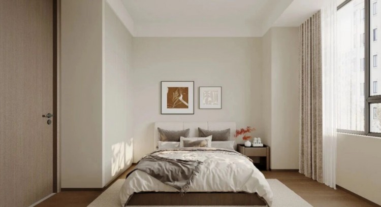 現(xiàn)代簡(jiǎn)約三居室臥室裝修效果圖