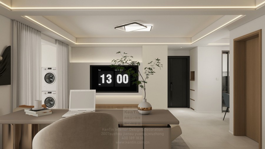 淺隱林泉現代簡約三居室裝修效果圖