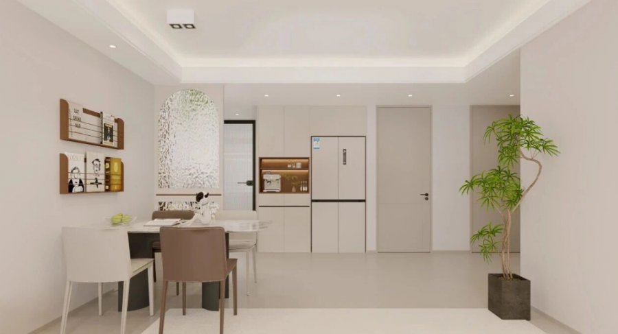 現代簡約三居室餐廳裝修效果圖