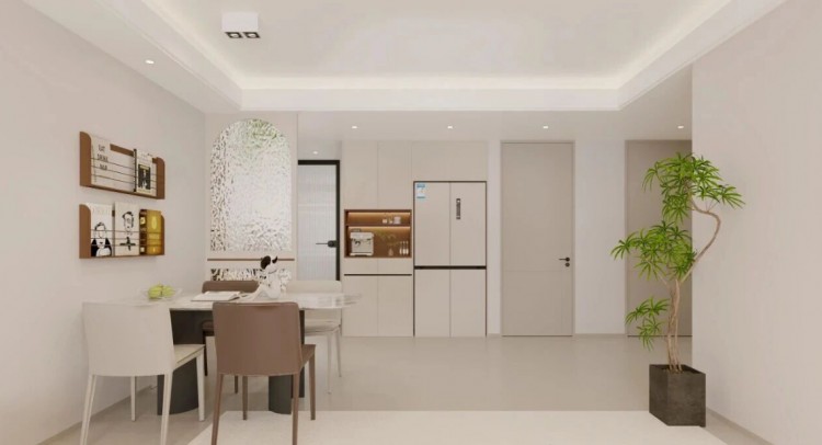 現(xiàn)代簡約三居室餐廳裝修效果圖