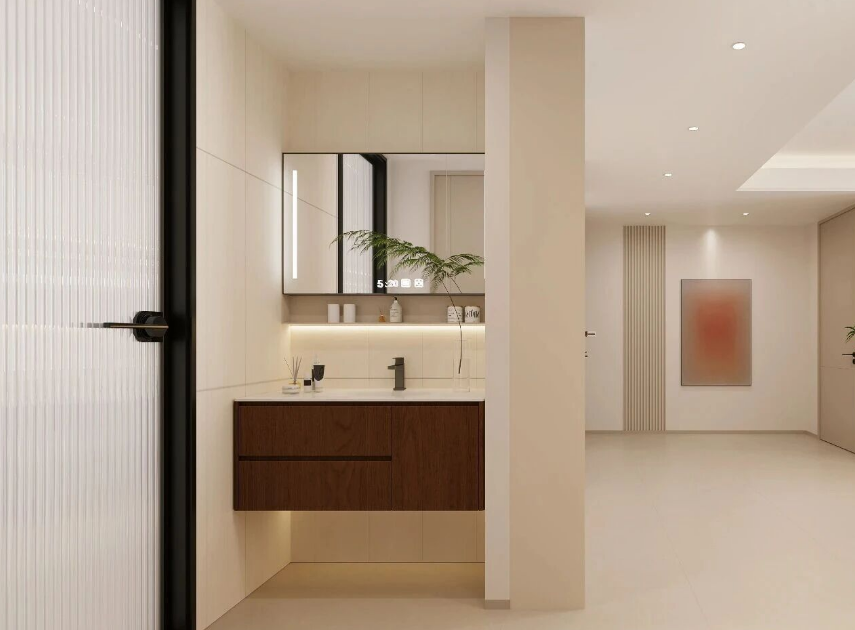 現代簡約三居室衛生間裝修效果圖