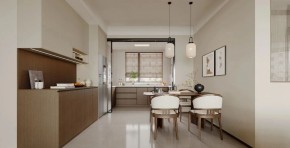 現代簡約三居室餐廳裝修效果圖