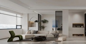 現(xiàn)代簡約三居室客廳裝修效果圖