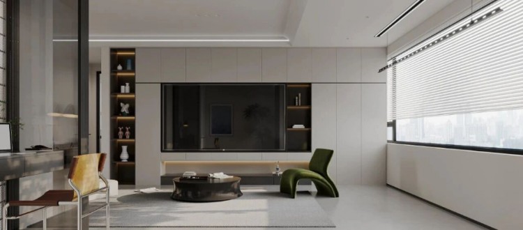 現(xiàn)代簡約三居室裝修效果圖