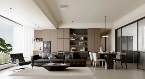 現代簡約三居室客廳裝修效果圖