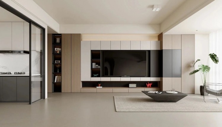 現(xiàn)代簡約三居室裝修效果圖