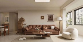 現(xiàn)代法式三居室客廳裝修效果圖