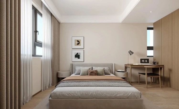 現(xiàn)代簡(jiǎn)約兩居室臥室裝修效果圖