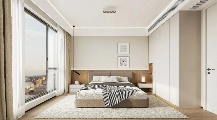 現(xiàn)代簡約復(fù)試臥室裝修效果圖