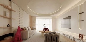 現代簡約三居室客廳裝修效果圖