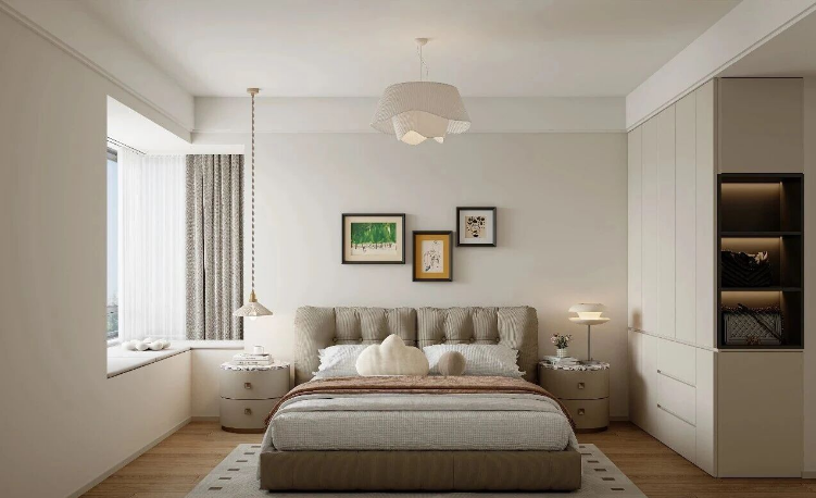 現(xiàn)代簡約三居室臥室裝修效果圖