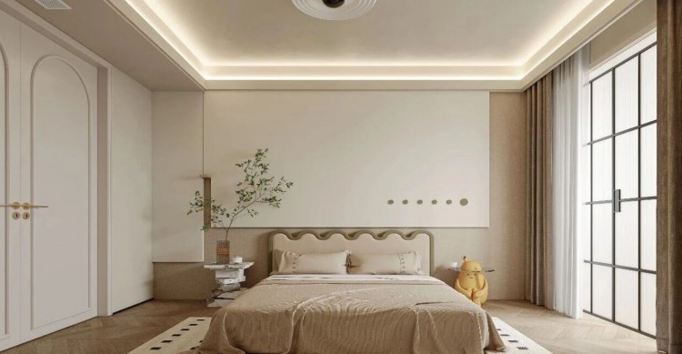 現(xiàn)代簡(jiǎn)約三居室臥室裝修效果圖